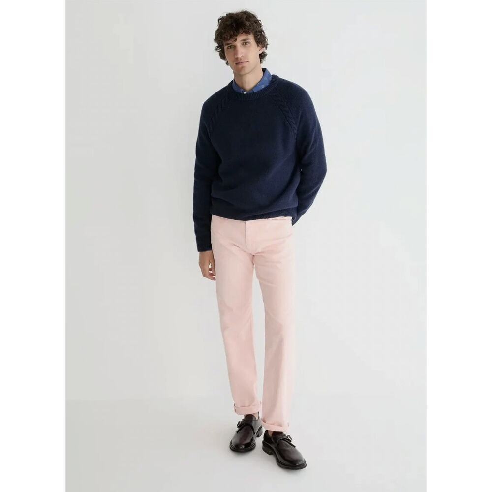 J.Crew Pink Corduroy Pants Classic Straight Leg Preppy Men's W 30 L 30 FLAW